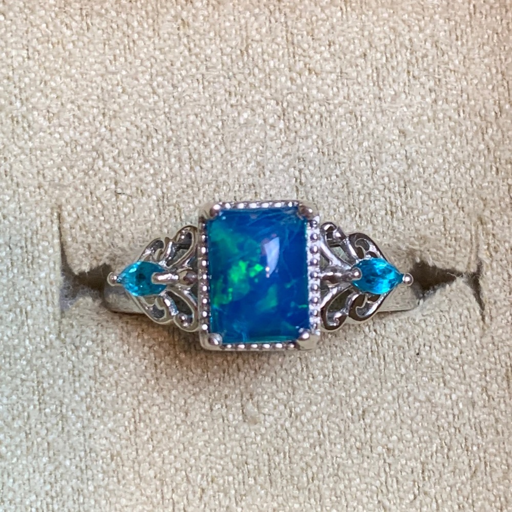 🦋Miami Blue Welo Opal Ring🦋
